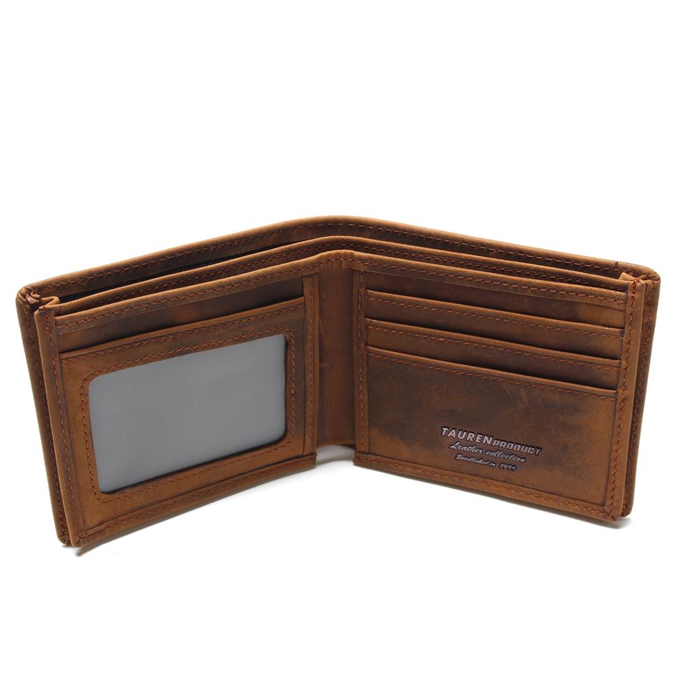 Handmade honey exotic leather wallet for men - B3005LT - Cuadra Shop