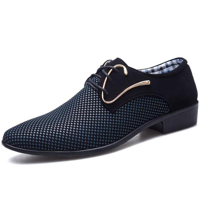 Modern Italian Leather Derby Shoes