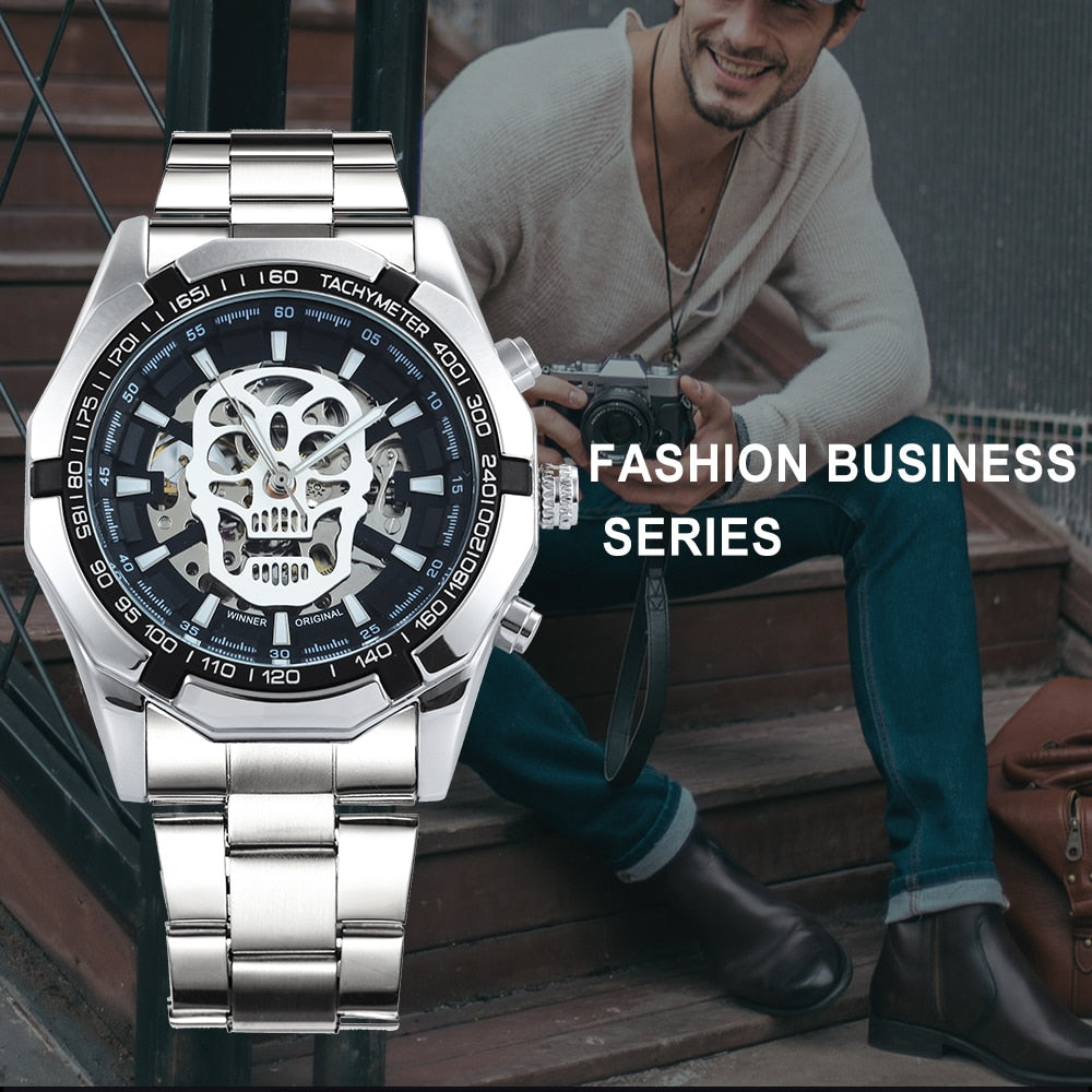 Luxury Skeleton SKULL Mechanical Watch