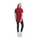 Longline Slim-Fit Side Zipper Hooded T Shirt - 8 Colors