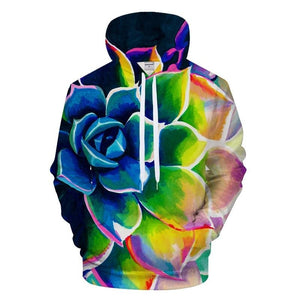 'Full Bloom' 3D Print Hoodie