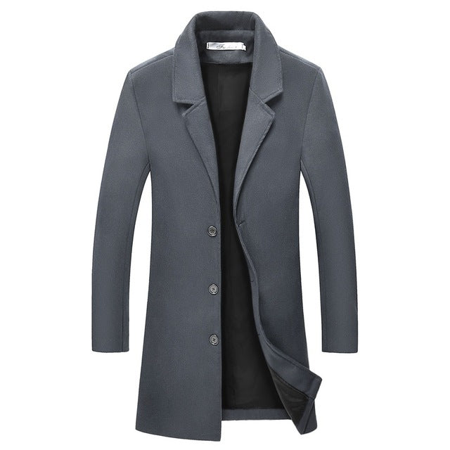 Luxury Thick Wool Trench Coat