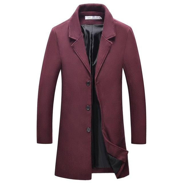 Luxury Thick Wool Trench Coat