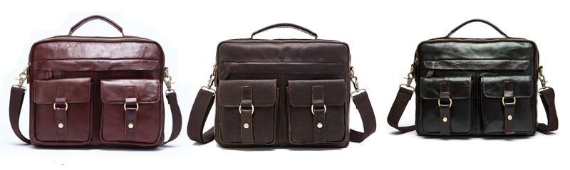 Premium Genuine Leather Briefcase - 11 Different Colors