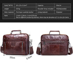 Luxury Genuine Leather Business Briefcase/Shoulder Bag