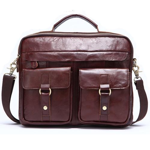 Premium Genuine Leather Briefcase - 11 Different Colors