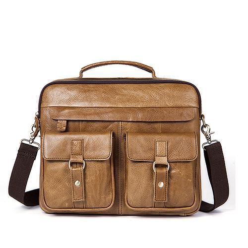 Premium Genuine Leather Briefcase - 11 Different Colors