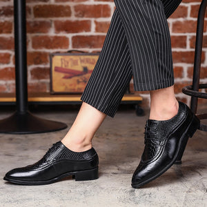 Luxury Leather Pointed Toe Dress Shoes