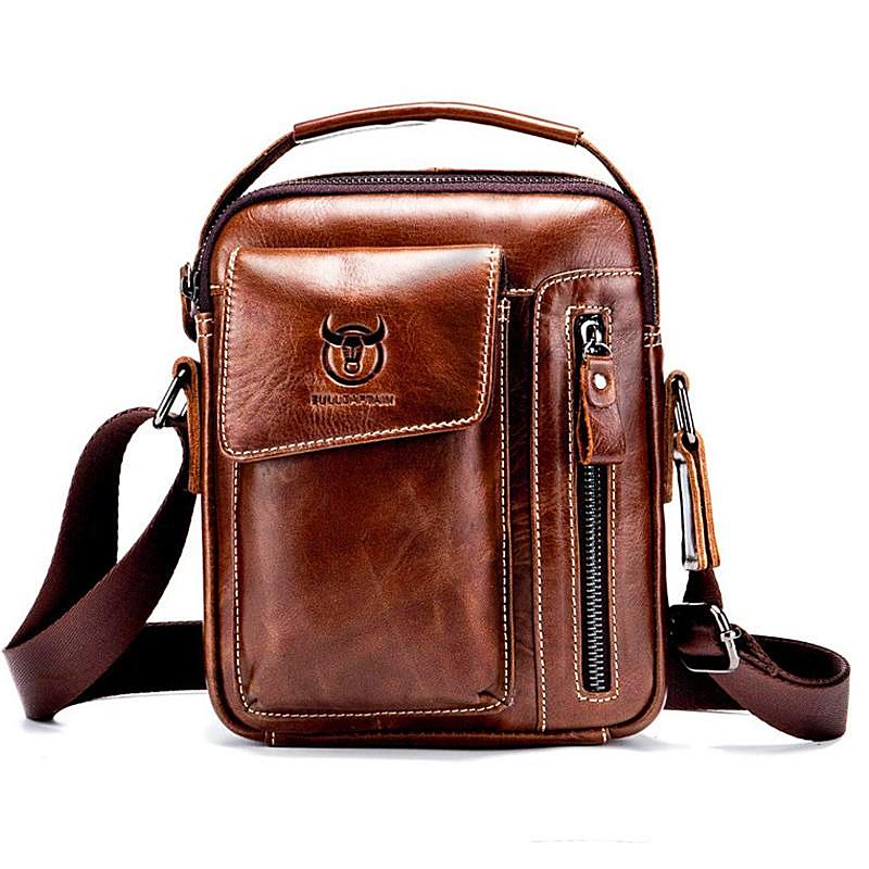 Luxury Genuine Leather Crossbody Bag - 4 Colors