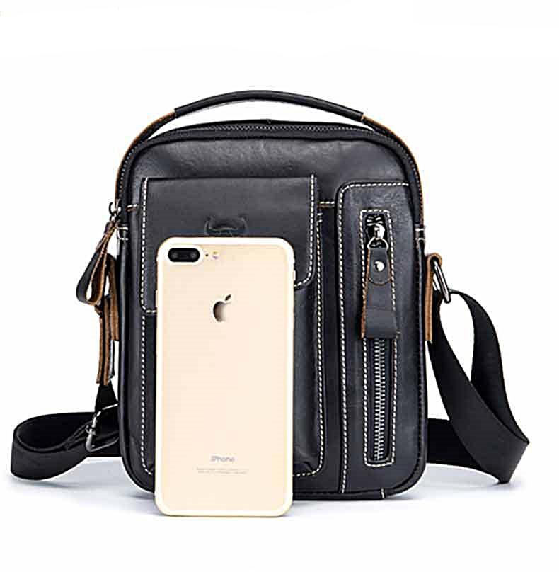 Luxury Genuine Leather Crossbody Bag - 4 Colors