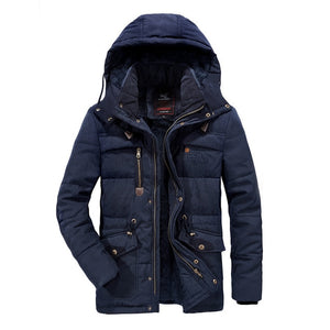 Premium Fleece Fur Hooded Parka