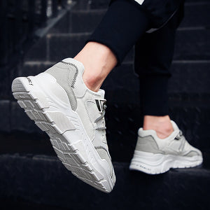 MERCY RX97 Chunky Leather/Mesh Sneakers - White